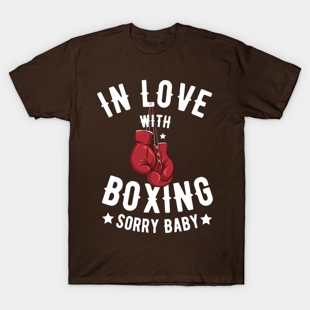 in love with boxing baby T-Shirt by Zaawely